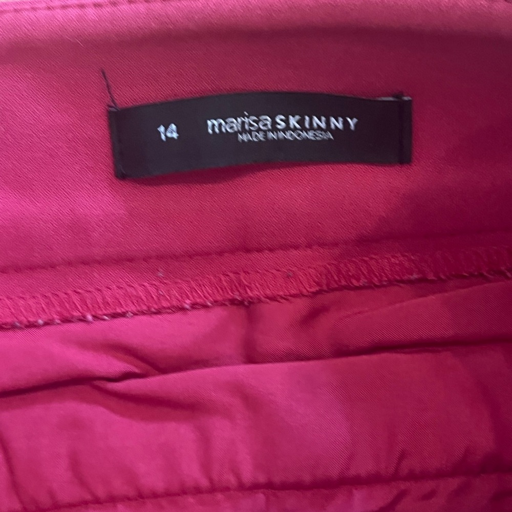 LOFT Raspberry Ankle Pants - Picture 3 of 7